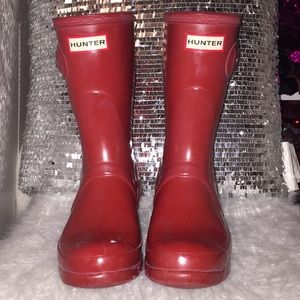 Short Red Hunter Boots